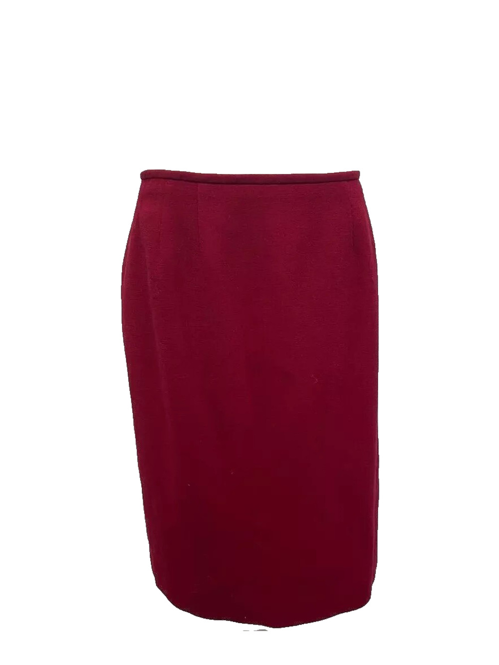 Kasper‎ Women's Skimmer Skirt Wool Red Petite 10 A003093